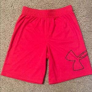 Boy’s Under Armour Bright Red Sports Shorts